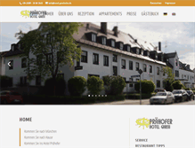 Tablet Screenshot of hotel-praehofer.de